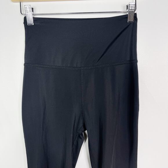 Beyond Yoga Small S Black Mesh Striped Pieced Leggings Workout High Rise Womens - Picture 3 of 9